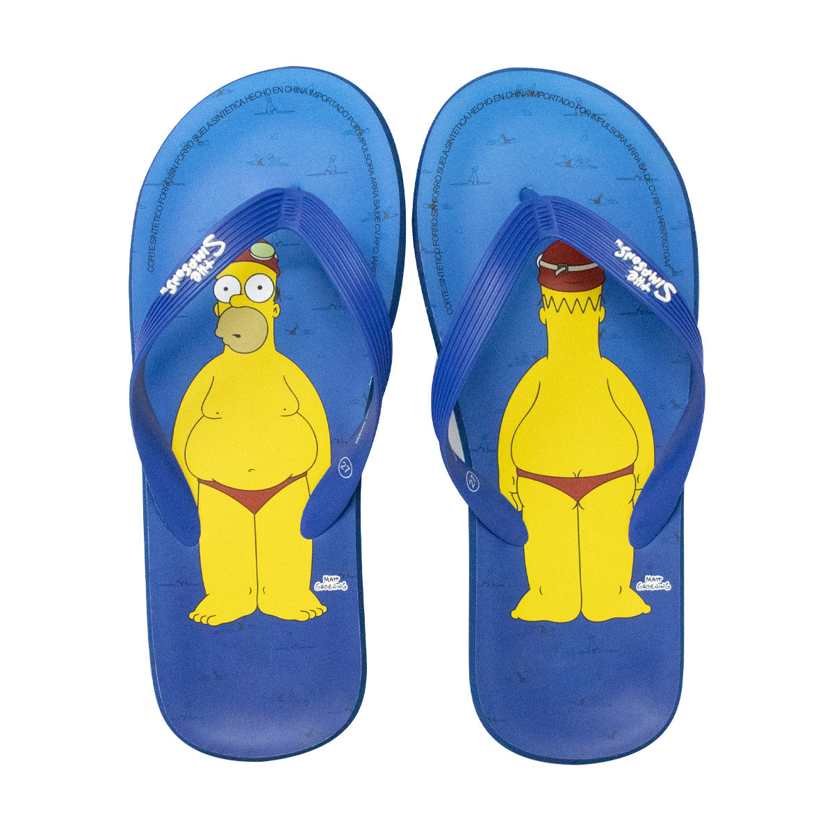 Sandalias Para Caballero Homero Simpson Traje de Baño – Arra