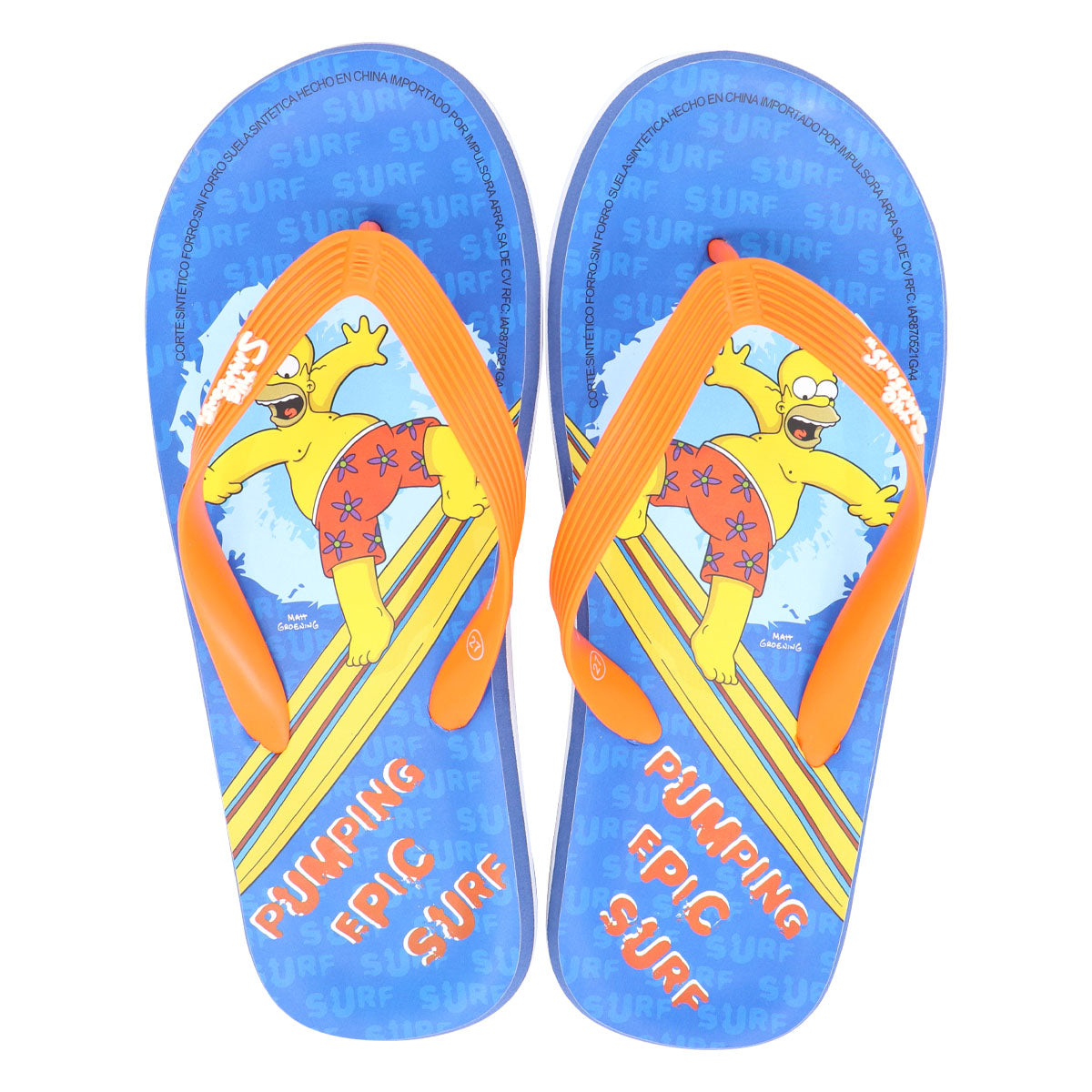 Pantuflas Anime Sandalias Para Hombre The Simpsons Homero Tarro